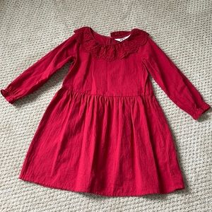 HM RED COTTON TODDLER DRESS
